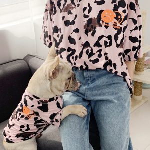 Leopard Matching Tshirt & Dog