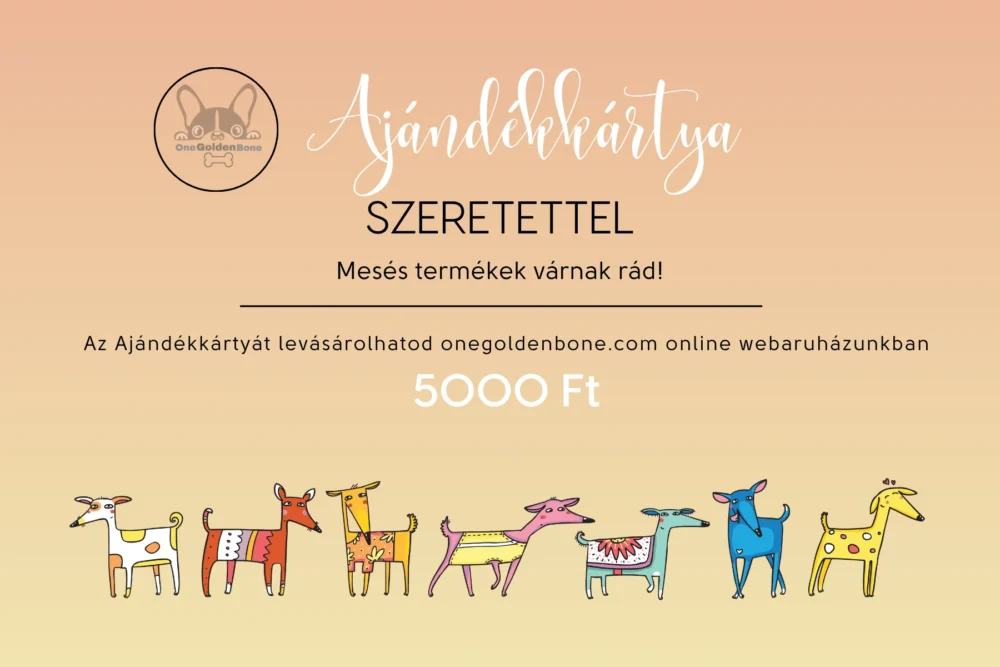 Ajándékkártya kutyabarátoknak – Választható értékben - Image 2